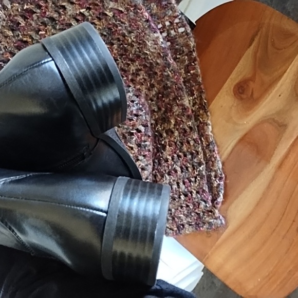 Inc International Concepts tall black leather boots size 8 1/2 NWOT - Picture 8 of 16